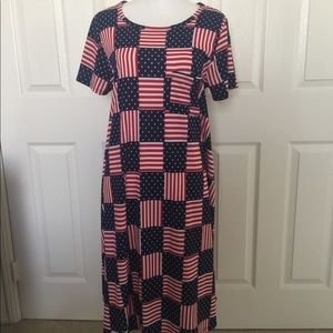 Lularoe Patriotic Carly Dress